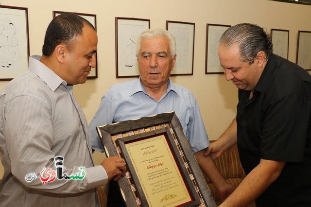 رابطة صحافيي الداخل تكرم الزميلين عوض دراوشه وسمير ابو الهيجاء في احضان جمال قرية عين حوض الخلابة 
